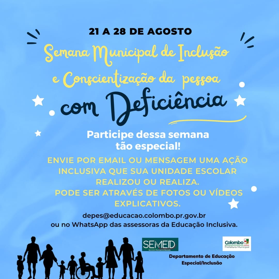 Semana Municipal de Inclusão e Conscientização da Pessoa com Deficiência